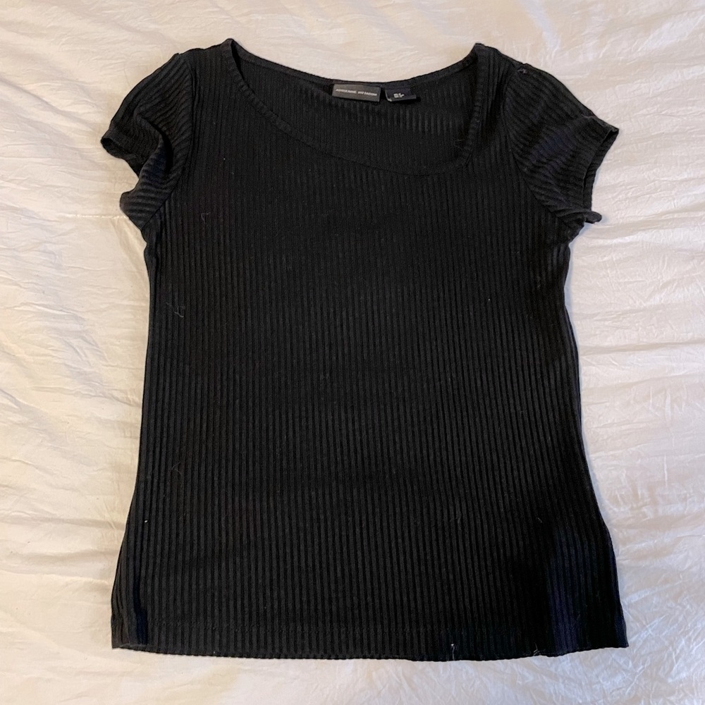 Slant/scoop neck tshirt
